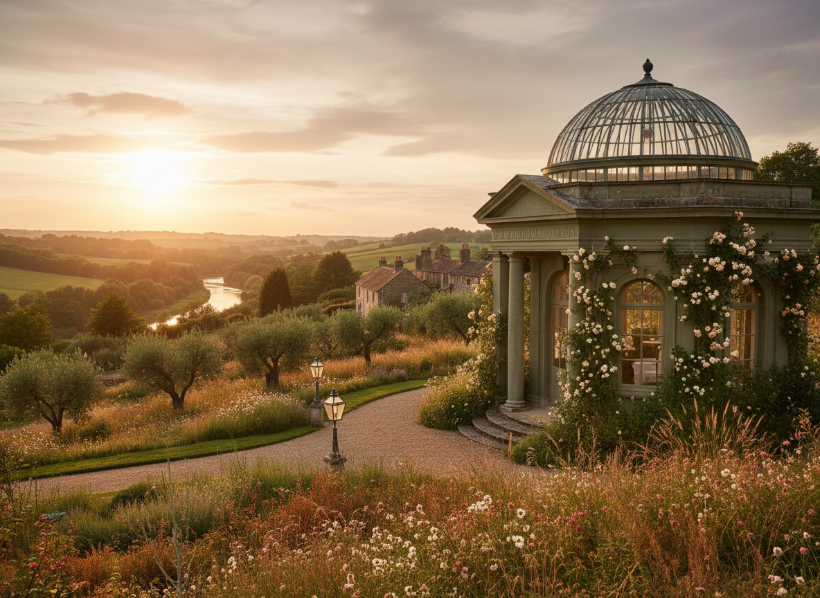 A wedding venue setting